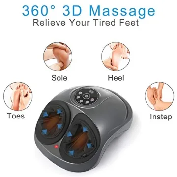 CINCOM Foot Massager with Heat Air Compression Shiatsu