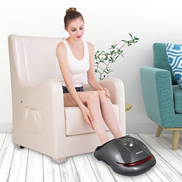 CINCOM Foot Massager with Heat Air Compression Shiatsu