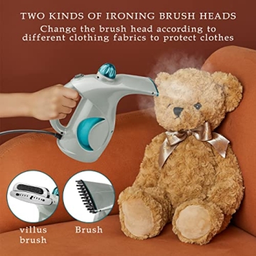 ELITAPRO Portable Garment Steamer 1200W for Quick Wrinkle Relief