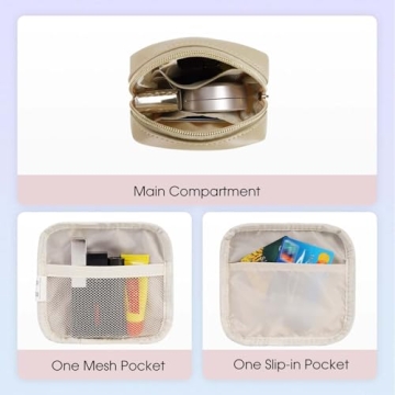 Wandering Nature Small Makeup Bag for Purse and Travel