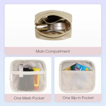 Wandering Nature Small Makeup Bag for Purse and Travel