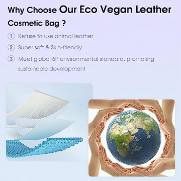 Wandering Nature Small Makeup Bag for Purse and Travel