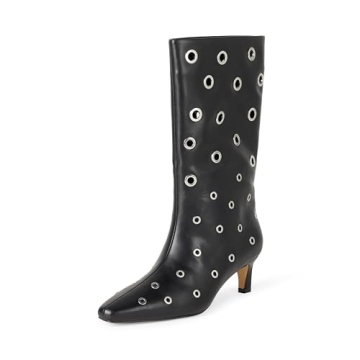 The Drop Women's Black Serena Midi Boot Size 8.5