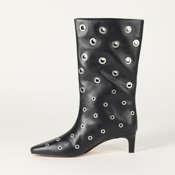 The Drop Women's Black Serena Midi Boot Size 8.5