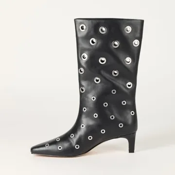 The Drop Women's Black Serena Midi Boot Size 8.5