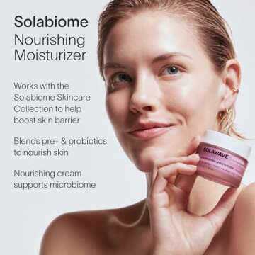 SolaWave Nourishing Moisturizer Face Cream – Peptide & Hyaluronic Acid Cream with Solabiome Probio...
