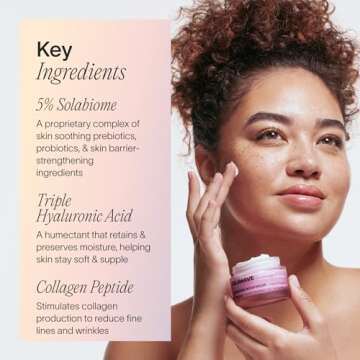 SolaWave Nourishing Moisturizer Face Cream – Peptide & Hyaluronic Acid Cream with Solabiome Probiotic Barrier Booster – Gel Moisturizer Face Cream Korean Skin Care for Aging & Dryness, 1.7 Oz.