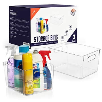 ClearSpace Clear Plastic Storage Bins – Ultimate Organizers for Home & Office