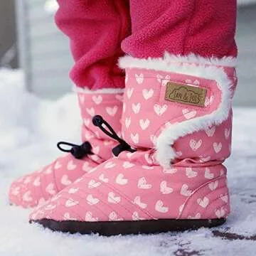 Warm Faux Fur Baby Girls Winter Booties in Cute Designs