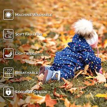 Warm Faux Fur Baby Girls Winter Booties in Cute Designs