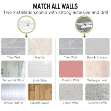 Uamector Shower Caddy with 17 Hooks for Ultimate Organization