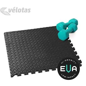 Velotas Durable Anti-Fatigue Fitness Mat, 24x24x1/2 Inches