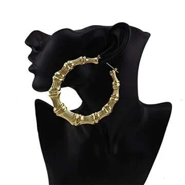 Stylish Bamboo Hoop Earrings for Any Occasion