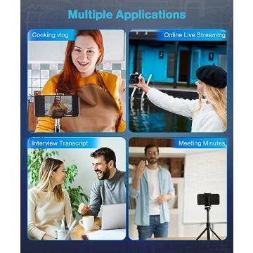 Gicorino Wireless Lavalier Microphone for iPhone & Android