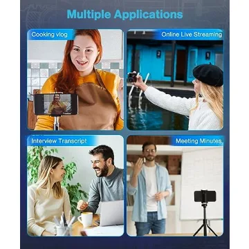 Gicorino Wireless Lavalier Microphone for iPhone & Android