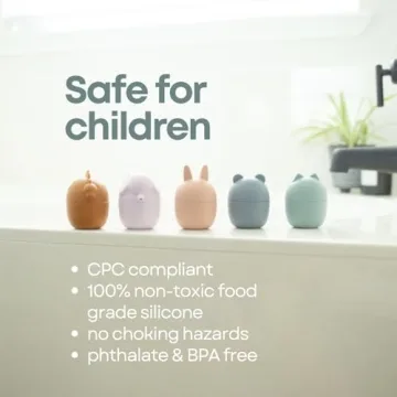 Rayplay Silicone Bath Toys - Set of Five Safe & Cute Animals