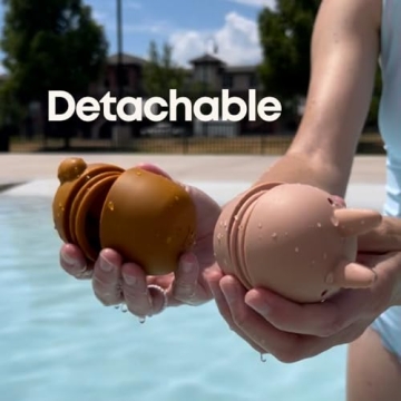 Rayplay Silicone Bath Toys - Set of Five Safe & Cute Animals