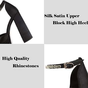Womens Platform Dress Pumps Stylish Block High Heels