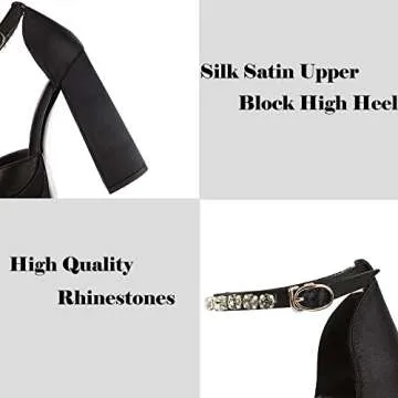 Womens Platform Dress Pumps Stylish Block High Heels