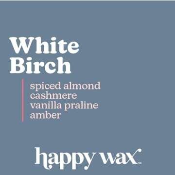 Happy Wax Winter Scented Soy Wax Melts Pine Forest, Evergreen Tree, White Birch (6 oz Mix) (Winter Woods Mix)