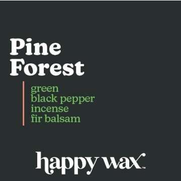 Happy Wax Winter Scented Soy Wax Melts Pine Forest, Evergreen Tree, White Birch (6 oz Mix) (Winter Woods Mix)