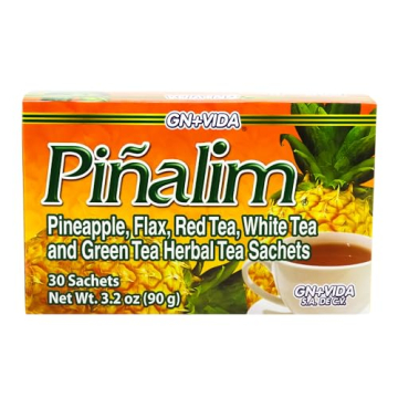 Piñalim Tea - Pineapple Flavored Detox Blend for Digestive Wellness - 30 Day Supply