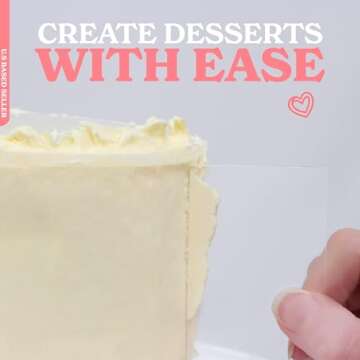 Spec101 Acrylic Cake Disc, 8.25 Inch 2 Pack - Round Acrylic Cake Disc Set, Acrylic Disk for Cake Decorating, 1/8in Thick