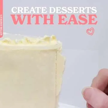 Spec101 Acrylic Cake Disc, 8.25 Inch 2 Pack - Round Acrylic Cake Disc Set, Acrylic Disk for Cake Decorating, 1/8in Thick