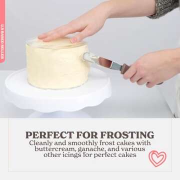 Spec101 Acrylic Cake Disc, 8.25 Inch 2 Pack - Round Acrylic Cake Disc Set, Acrylic Disk for Cake Decorating, 1/8in Thick