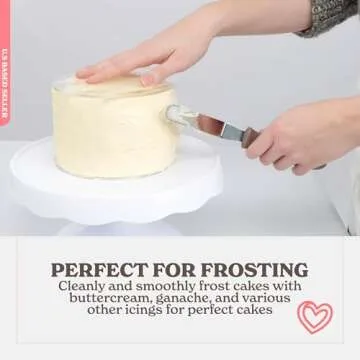 Spec101 Acrylic Cake Disc, 8.25 Inch 2 Pack - Round Acrylic Cake Disc Set, Acrylic Disk for Cake Decorating, 1/8in Thick