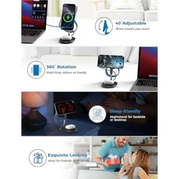 Hevanto 3-in-1 Wireless Charger for Apple Devices