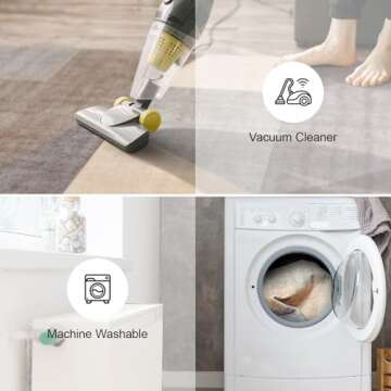 Puino Washable Modern Area Rug: 5x7 Geometric Area Rugs for Living Room & Bedroom with Non-Slip Backing Modern Geometric Carpet for Living Room Brown Grey 5'x7'.