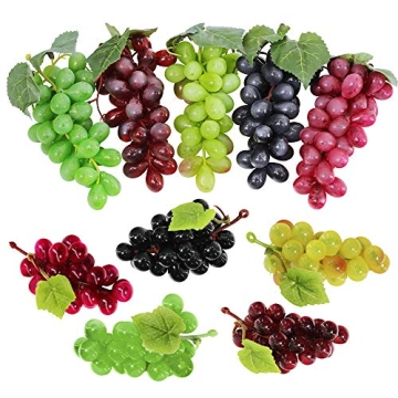 Supla 10 Pack Faux Grapes for Vintage Wedding & Décor