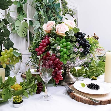Supla 10 Pack Faux Grapes for Vintage Wedding & Décor