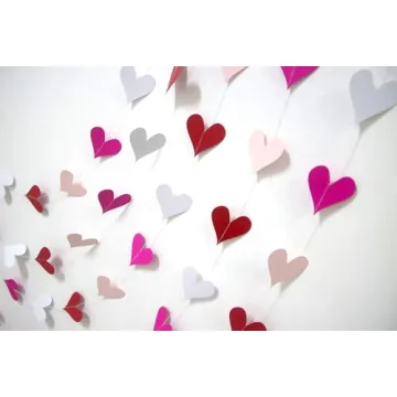 Valentine Garland 5 pcs 100 Hearts Perfect for Celebrations