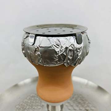 KKDUCK hookah Nguguile stainless steel hookah metal screen charcoal rack hookah accessories (12PCS)