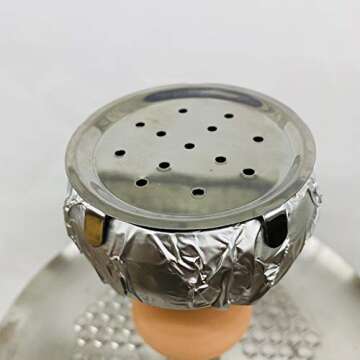 KKDUCK hookah Nguguile stainless steel hookah metal screen charcoal rack hookah accessories (12PCS)