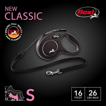 FLEXI New Classic Retractable Leash for Small Dogs Up to 26 lbs.