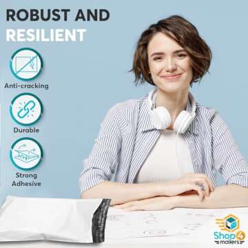 Shop4Mailers Poly Mailer Self Seal Waterproof Shipping Bags