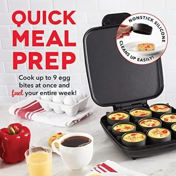 DASH Family Size Egg Bite Maker, 9 Servings for Breakfast