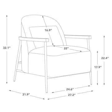 Charming CHITA Accent Chair for Comfortable Living Spaces