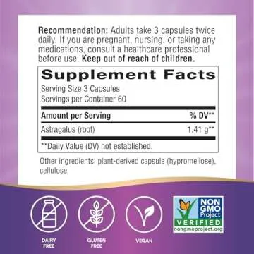 Nature's Way Astragalus Root - Herbal Supplement for Immune Support and Wellness