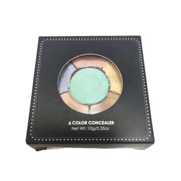 Color Corrector Palette, 6 in 1 Concealer Contour Palette, Color Corrector for Dark Circles,Redness, Brighten, Cream Concealer, Color Correcting Palette Full Coverage Concealer Make Up Kit(01)