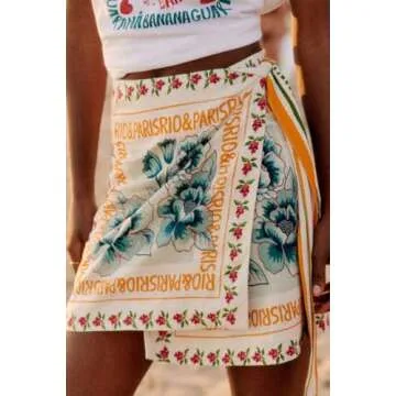 Floral Print Wrap Short Skirt - Perfect Summer Style