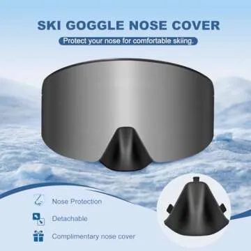 EXP VISION Ski/Snowboard Goggles, Magnetic Lens Snow Goggles with Anti-Fog & UV400 Protection for Men & Women