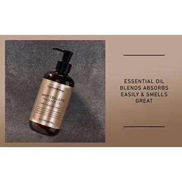 New York Biology Anti Cellulite Massage Oil 8 Fl. oz – Made with 100% Natural Oils – Sensual Body Oil for Massage Therapy, Muscle Relaxation and Deep Tissue