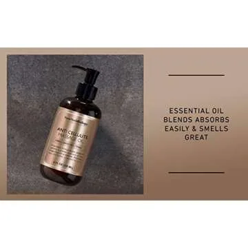 New York Biology Anti Cellulite Massage Oil 8 Fl. oz – Made with 100% Natural Oils – Sensual Body Oil for Massage Therapy, Muscle Relaxation and Deep Tissue