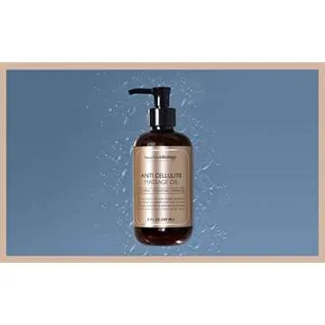 New York Biology Anti Cellulite Massage Oil 8 Fl. oz – Made with 100% Natural Oils – Sensual Body Oil for Massage Therapy, Muscle Relaxation and Deep Tissue