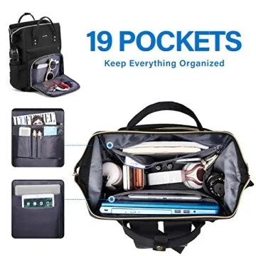 LOVEVOOK Stylish Waterproof Laptop Backpack for Women