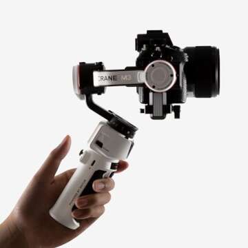 Zhiyun Crane M3 Gimbal 3-Axis Handheld Stabilizer All in One Design for Mirrorless Cameras,Smartphon...